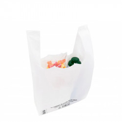 Sacs bretelles blancs - Carton de 500 Sacs