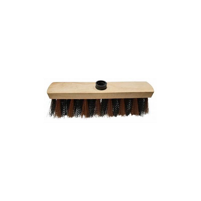 BALAI DROIT 29CM BOIS, FIBRE PET IMITATION COCO ZEBRE A VIS S60/24
